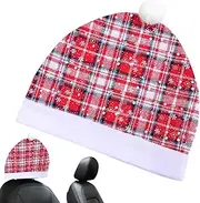 Car Headrest Cover Protector - Christmas Hat Headrest Cover - Car Headrest Decorative Santa Hat Auto Seat Headrest Pillowcase For Truck