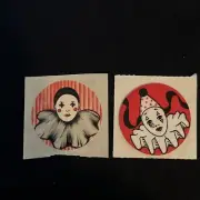 Vintage 80’s Russ Dazzlers & Satin - Mime CLOWNS Sticker - Rare