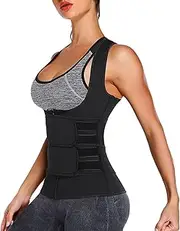 AOLXDCYC Women Back Braces Posture Corrector Corset,Elastic Lumbar Fitness,Fat Burning Sauna Waist Trainer, Slimming Waistband Gift,S,Black