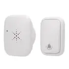 Self Powered Wireless Doorbell Set Long Distance 38 Music White Snowflake Fo SD3
