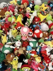 Crane Claw Machine Super Mario Brother Plush Filler Mix 75 Pieces Licensed 5-9”