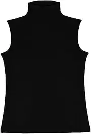 [Generic] Men's Turtleneck Tights Gym Vest Cotton Male High-Neck Workout Tank Sleeveless Slim Tee Gym Running
