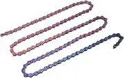 Bike Chain Rust Proof Electroplated 6 7 8 Speed Chain for Road and Mountain Bikes, Sensitive Colorful Finish Enhanced Performance for Smooth Riding