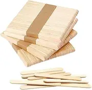 Popsicle Sticks, Food Grade 100% Natural Birch Wood Ice Cream Sticks, Eco-Friendly Wooden Craft Sticks, Reusable Ice Pop Sticks, DIY Crafting Popsicle Stick (1000, 4.5inch)
