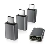USB C to USB 3.0 Adapter 4-Pack, Type C OTG Converter for MacBook, iPad, Samsung