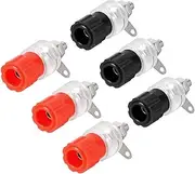 XYWHPGV 3 Pairs Binding Post Terminal, M4 Thread Power Amplifier Speaker Connector, Banana Plug Jack Socket 1.3-inch Length(27eeb bd907 6c63a bd244 f9661 d3032