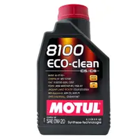 在飛比找松果購物優惠-MOTUL 8100 ECO-CLEAN 0W20 全合成節