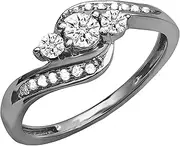 [Dazzlingrock Collection] 14k White-Gold Round I-J White-Diamond