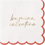 Be Mine, Valentine' Cocktail Napkins by Bonjour Fete