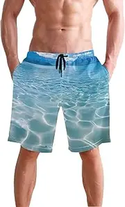[XYMZR] Landscape Ocean Water Men's Swim Trunks Quick-Dry Bathing Suit Swimming Board Shorts S
