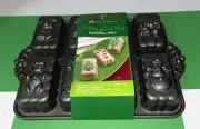 NEW~NORDIC WARE~HOLIDAY 8 FIGURE~MINI LOAF~CAST ALUMINUM BAKING PAN~6 CUP CAPAC.