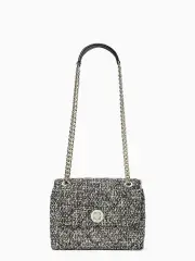 natalia tweed small flap crossbody