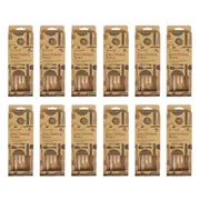 60pc Topchef Re-Usable Glass Drinking Juice/Liquid Angled Straws & Brush Clear