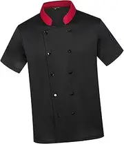 [Ｓｉｍｈｏａ] Unisex Chef Uniform Chef Jacket for Cooking Bakery Food Industry