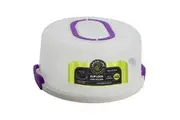 Lemon & Lime 30cm Round Plastic Cake Dessert Container Box Holder w Lid Assorted