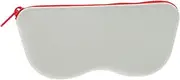 [Healeved] Elegant Gray White Silicone Eyeglass Case Travel Sunglasses Bag Innovative Zipper Design