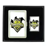 ZOMBIE D4 CIGARETTE CASE / WALLET & LIGHTER GIFT SET