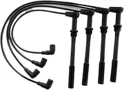 Muzhen Store (4pcs/kit) Ignition Wire Set High Tension Lead Lines Compatible with Chery A1 X1 M1 SQR473F Engine Auto Car Motor Part S12-3707170CA