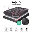 Giselle Queen Mattress Topper 1000GSM Charcoal Microfibre Filling Protector New