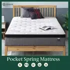 Zinus Euro Top Mattress with 7 Zones Pocket Spring