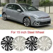 4x 15" Wheel Covers Snap On Full Hub Caps hubcap For Volkswagen Golf 2010-2014 (for: Fiat)