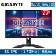 技嘉 GIGABYTE M27Q HDR400電競螢幕(27型/2K/170hz/0.5ms/IPS/Type-c)
