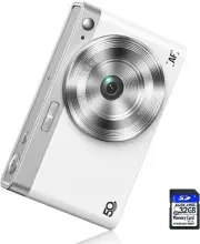 50MP Digital Camera, 1080P Kids Digital Camera with 32GB SD Card (White)