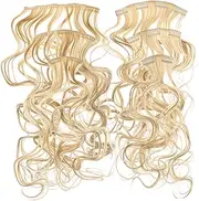 PLAFOPE 6pcs Curly Clip Hair Extensions Removable Wavy Hairpieces for Women Light Brown Human Hair Extensions for Daily Wear Cosplay and Special Occasions