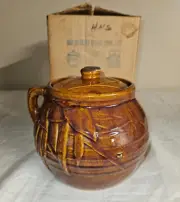 McCoy Cookie Jar, Bean Pot, nos, in box