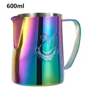 JIBBI Milk Steaming Frothing Pitcher Stainless Steel Non-Stick Milk Jug Pull