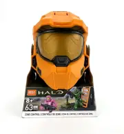 Mega Construx Halo Zone Control Orange Spartan Helmet Set With Figures - HHC35