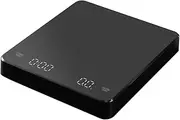 Digital Coffee Scale with Timer Screen Espr O Scale Built-in Battery 5Kg Max.Weighing 0.1G High Precision Measures in Oz/Ml/G Kitchen Scale for Pour Over and Drip Coffee Black 5Kg/0.1G