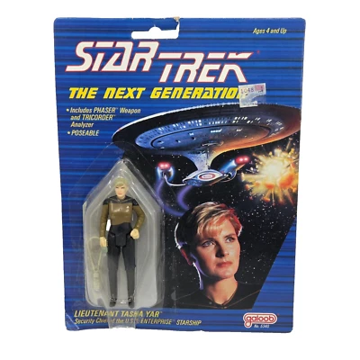 VINTAGE 1988 STAR TREK THE NEXT GENERATION TASHA YAR GALOOB ACTION FIGURE TOY