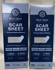 2-6 ct. Packs Blue Oasis Silicone Scar Sheets Tape Strips Patches Scar Treatment