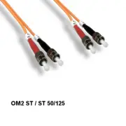 LOT10 Kentek 3m OM2 ST to ST Multi-Mode Fiber Optic Cable 50/125 Duplex Network