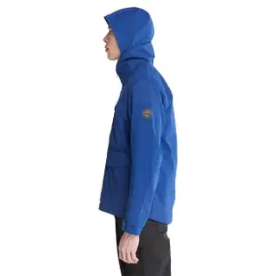 【Timberland】男款藍色Timberloop軟殼防潑水連帽外套(A69HSCY5)