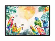 Parrots Framed Print Fine Art Poster Print