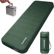 NYECHTO Self Inflating Sleeping Pad for Camping, 4" Extra-Thick Memory Foam Camping Mattress with Electric Pump, Fast Inflate & Deflate,9.5 R-Value Insulated Camping Pad for Car Travel Tent Cot, Green