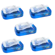 5 Pack Mini Small Universal Battery Charger w/ USB Port 3.7V 200mAh~3000mAh
