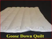 SUPER KING QUILT/ DUVET -10% GOOSE DOWN- 90% GOOSE FEATHERS -WALLED & CHANNELLED