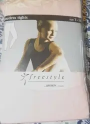 New girls Danskin Freestyle footless dance tights size 7-10