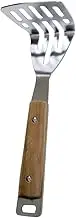 SHOWERORO Stainless Steel Potato Press with Wooden Handle Manual Masher and Garlic Presser for Home Kitchen Cooking Ergonomic Scald Design Easy Potato Pressing and Convenient Storage