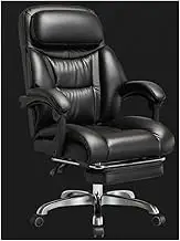Managerial Executive Office Chairs Boss Chair Ergonomic Computer Gaming Chairs Leather Reclining Backrest Chair with Footstool Beauty Comes KeYJ