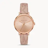 在飛比找樂天市場購物網優惠-MICHAEL KORS 手錶 腕錶 38mm 粉色老花PV