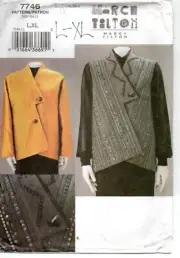 Vogue 7746 Marcy Tilton Misses Designer Jacket & Vest Size 16 - 22