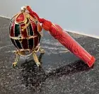 Rare Estee Lauder 1995 Collector’s Egg with Stand & Tassel MIB Solid Perfume
