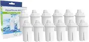 12x AquaHouse AH-PBC Compatible Universal Classic Jug Filter for BRITA Classic, Kenwood, Laica, PearlCo, Dafi, Mavea 107007, Water Filter Cartridges