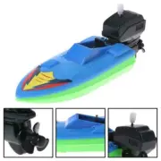 Baby Kids Bath Toy Boat Play Kids Wind Up Clockwork Bathing Ship Time Child Gift