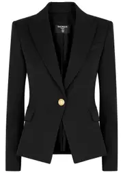 Balmain Wool Blazer - Black - 8 8