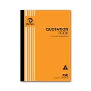 Olympic No 750 Duplicate Copymate Carbonless Quotation Book